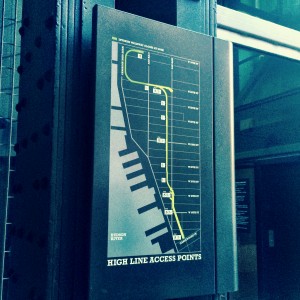 High Line in New Yrok Map