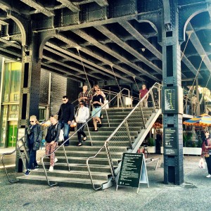 High Line stairs up
