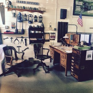 Exhibit at the Maine Narrow Gauge Railroad Museum