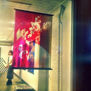 Sayaka Maruyama cloth print in the window