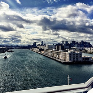 Docking at Boston Black Falcon Cruise Terminal