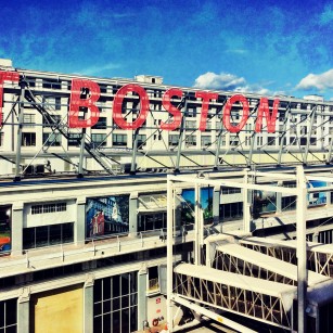 The sign of Boston Black Falcon Cruise Terminal