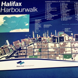 Map of the Halifax Harbourfront walt