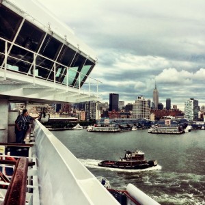 Leaving New York on Carnival Splendor ship