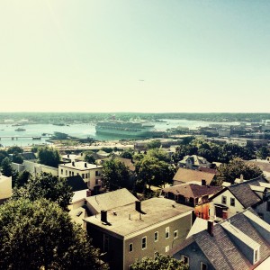 Carnival Splendor seen from the Portland Observatory