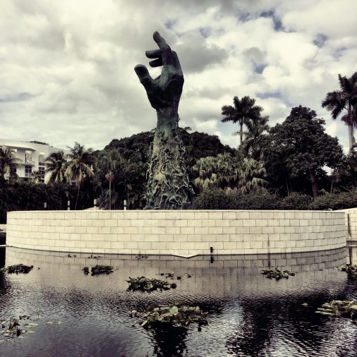 The hand Holocaust Memorial Miami Beach